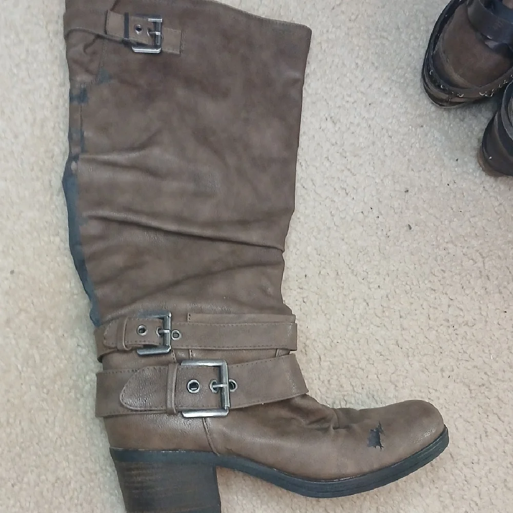 Jellypop & Carlos Santana Brown Boots For Repurposing Women's 7.5/8